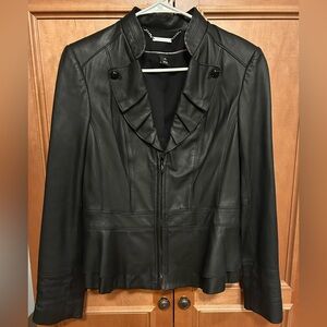 White House Black Market - Black Leather Jacket